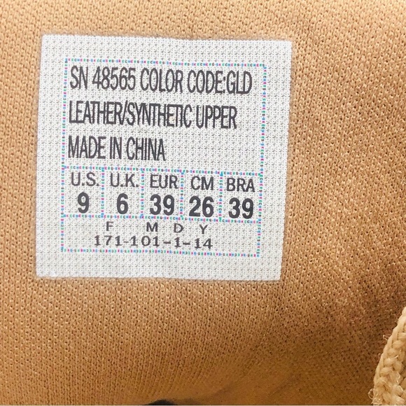 Skechers SKCH+3 Superblast tan and gold Suede‎ Hidden Wedge Shoes Women’s Size 9 - Picture 7 of 9